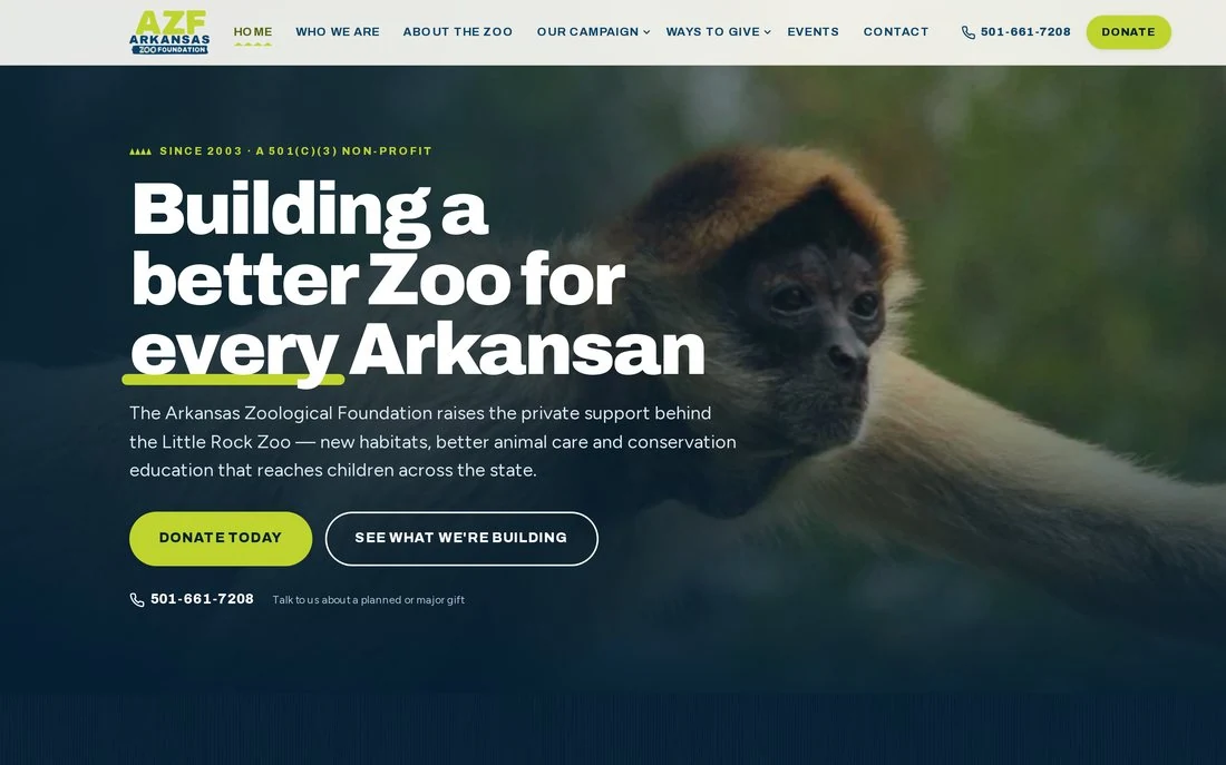 Arkansas Zoological Foundation website